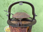 Unusual Round Pole Trap with Wooden Plate