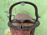 Unusual Round Pole Trap with Wooden Plate