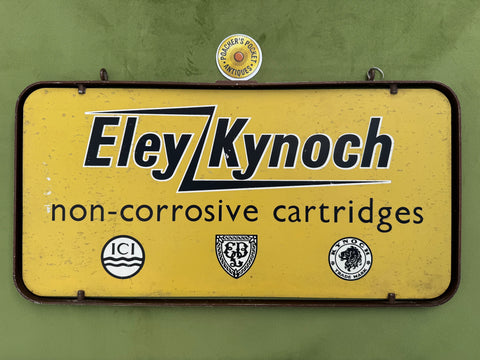 Original Double Sided Eley Kynoch Cartridges Advertising Sign