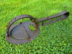 Antique Heavy Large Animal Trap with Sharp Teeth