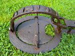 Antique Heavy Large Animal Trap with Sharp Teeth