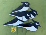 Five Vintage Silhouette Lapwing Decoys