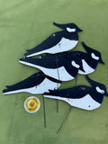 Five Vintage Silhouette Lapwing Decoys
