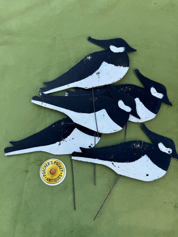 Five Vintage Silhouette Lapwing Decoys