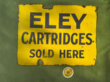 Original Double Sided Enamel Sign Eley Cartridges