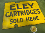 Original Double Sided Enamel Sign Eley Cartridges