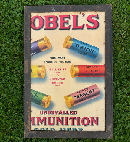 Partial Nobel Ammunition Shotgun Cartridges Showcard