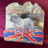 Rare Die Cut Sign Advertising Harrison’s Rat Poison 🇬🇧