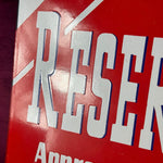 Original 1950s Game Reserve Shooting Enamel Sign