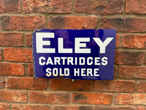 Original 1930s Eley Cartridges Enamel Sign