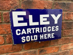 Original 1930s Eley Cartridges Enamel Sign