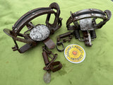 Two Victor Soft Catch Fox Gin Traps