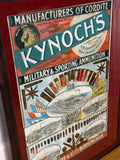 Large Kynoch Ammunition Glazed Display Board