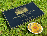 Genuine William Powell Leather Gilded Gun Case Label