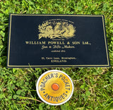 Genuine William Powell Leather Gilded Gun Case Label