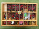 Salmon Fisherman’s Tackle Compendium Cabinet