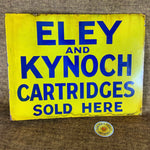 Original Eley Kynoch Cartridges Double Enamel Sign
