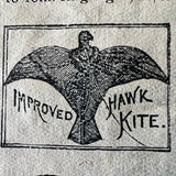 Rare C1890 Gamekeeper's Hawk Kite New Patent Type