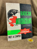 Original French Raticide Rat Poison Show Card