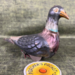 Antique Mechanical Tinplate Pigeon Decoy Toy
