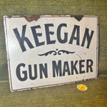 Original Enamel Gunmaker Sign Keegan Dublin