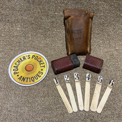 Antique Cased Shooting Peg Butt Marker