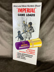Original Imperial Game Loads Shotgun Cartridge Show Card