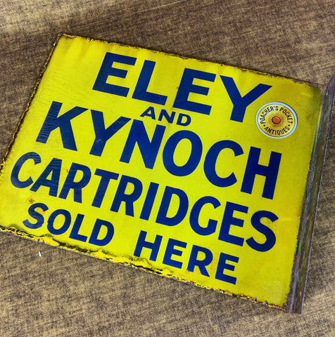 Original Eley Kynoch Cartridges Double Enamel Sign