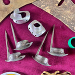 Collection of Cock Fighting Spurs and Braces