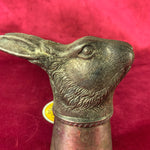 Beagling Hare White Metal Stirrup Cup