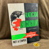 Original French Raticide Rat Poison Show Card